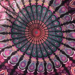 Bohemian tapestry  180” diameter 100% cotton